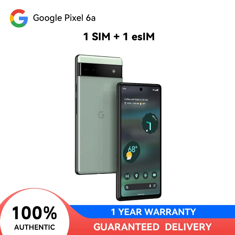 99% чисто Нов Google Pixel 6A 5G 6 GB RAM, 128GB ROM 6,1 