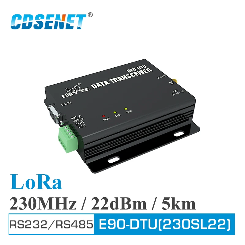 SX1262 Suzan 230 Mhz 22 dbm Обхват на 5 км от 0,3 до ~ 15,6 kbit/с RS232 RS485 Безжичен модем на Suzan E90-DTU (230SL22)