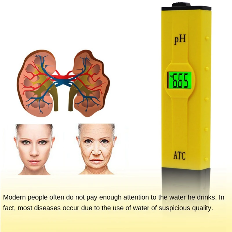 0,01 Тестер за качеството на водата, PH Метър, Портативен Измерител на киселинност, Тестер за PH на водата дръжка
