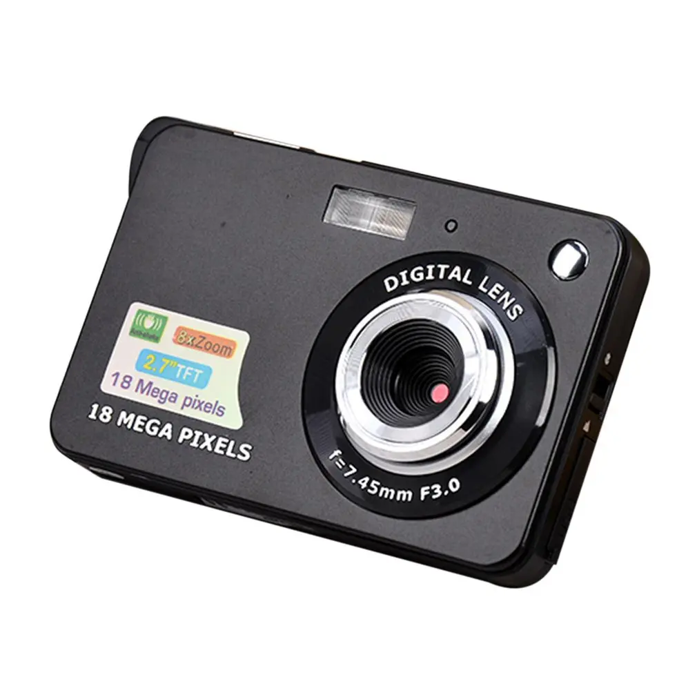 2,7-Инчов TFT LCD дисплей 18MP 720P 8x Zoom HD Цифров фотоапарат със Защита От Разклащане на Камерата CMOS Видео Микрокамера Детски подарък