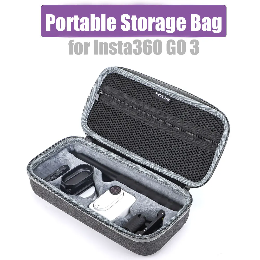 Устойчиво На надраскване Чанта за носене Insta360 GO 3, Защитна кутия, Чанта за съхранение на Аксесоари за екшън камери Insta360 GO3