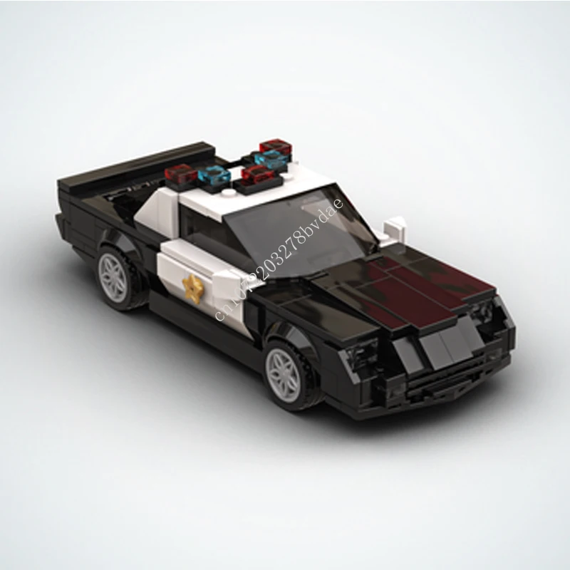 358 БР. MOC Speed Champions Highway Patrol Полицейска кола Модел градивните елементи на Технологични Тухли САМ Творческа Монтаж на Детска Играчка За Подарък