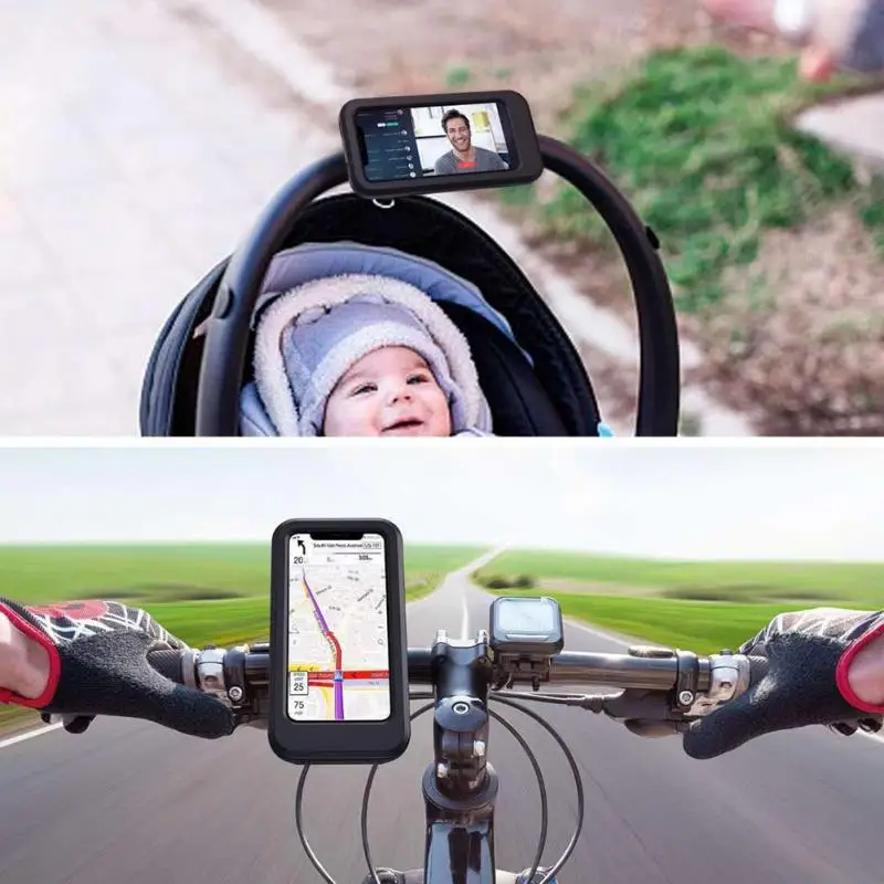 Въртящ се на 360 ° стойка за велосипед телефон, Поставка за велосипед със сензорен екран, Лост за планински Велосипед, чанта за конна езда, Аксесоари За мотоциклети